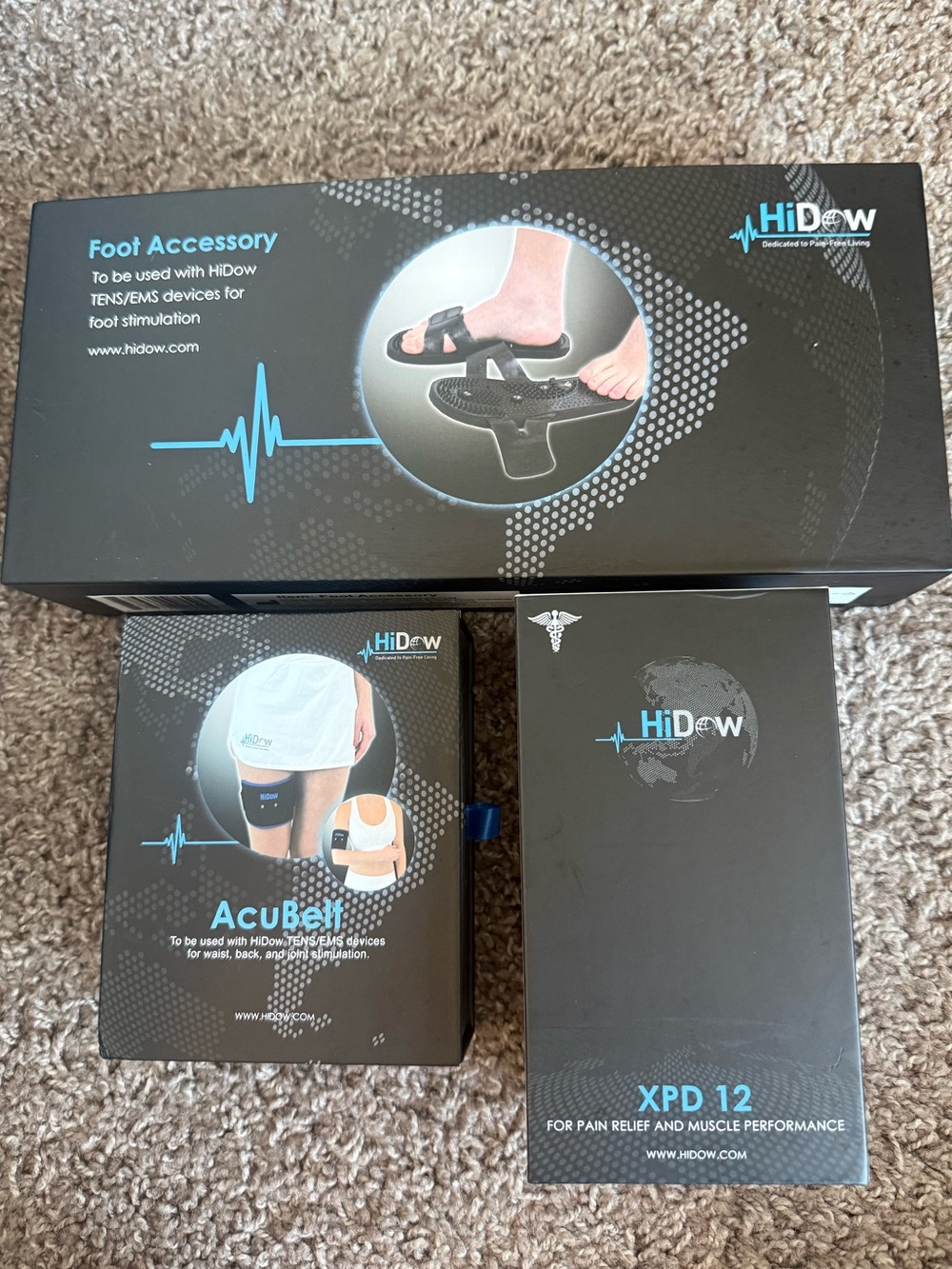 HiDow XPD TENS Unit Set - like new!
